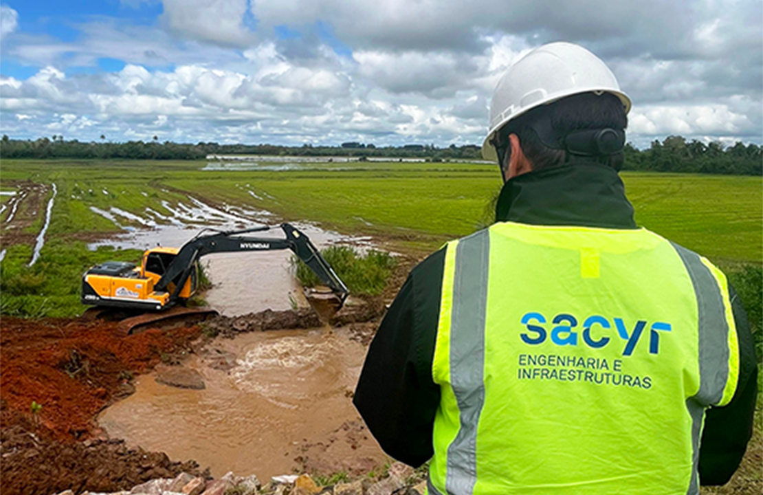 Avançam as obras em Santa Maria para a instalação da segunda ponte provisória